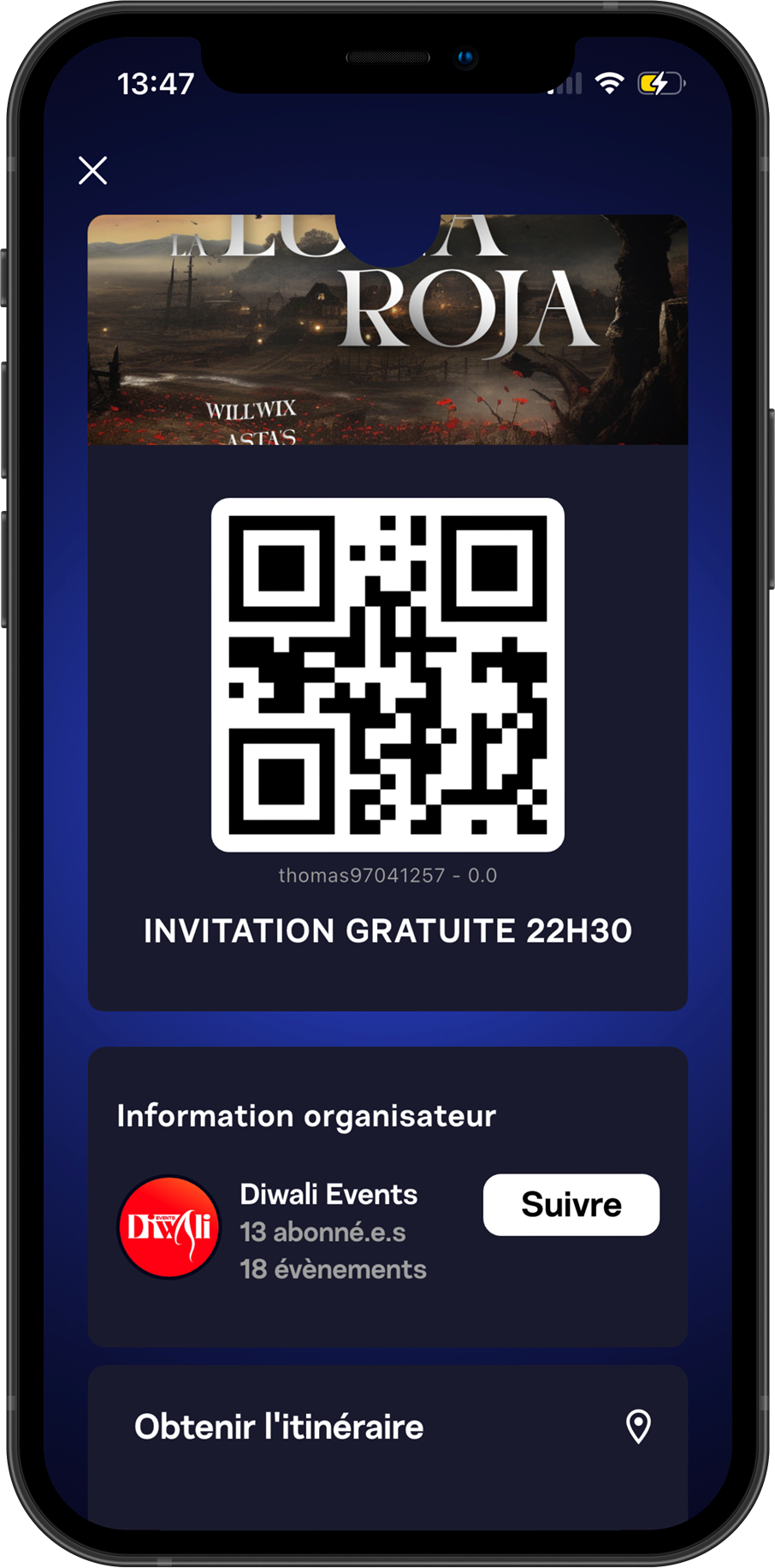 Exemple d'application mobile